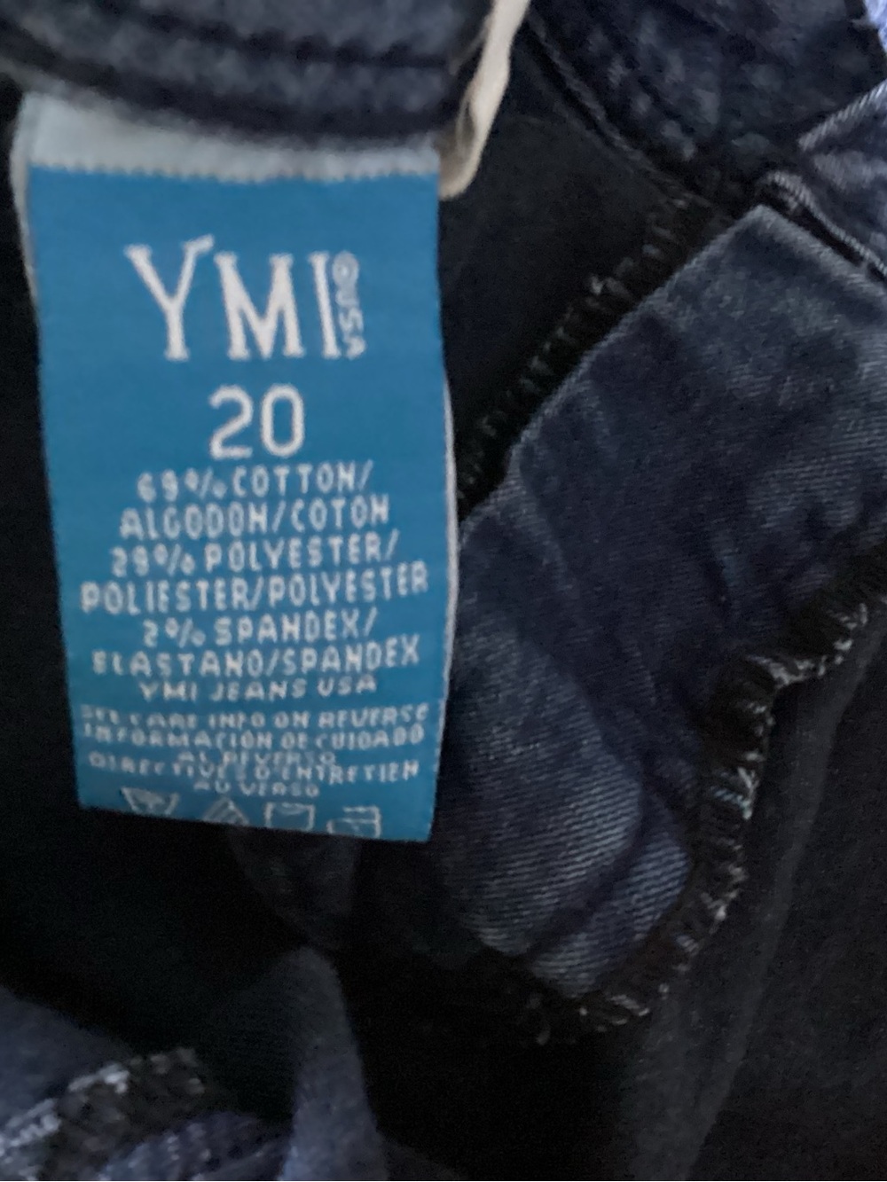 YMI womens Dark Blue Skinny Jeans 20 EUC - Picture 4 of 4